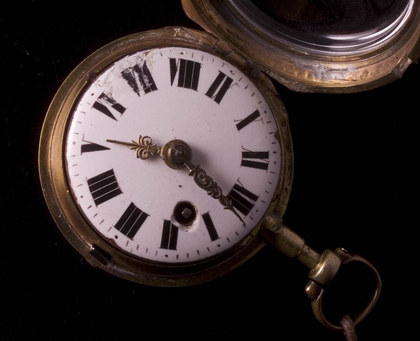 VERY RARE ENAMELED L'EPINE FRENCH VERGE pocket watch