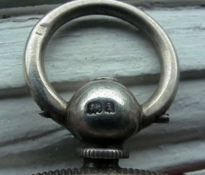 Antique English Sterling Silver Fusee & Chain Drive Watch