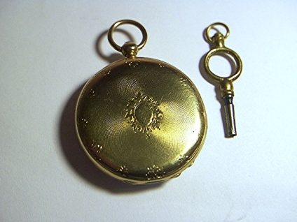 Gen?�ve Antique 18K GOLD Pocket Watch with Key